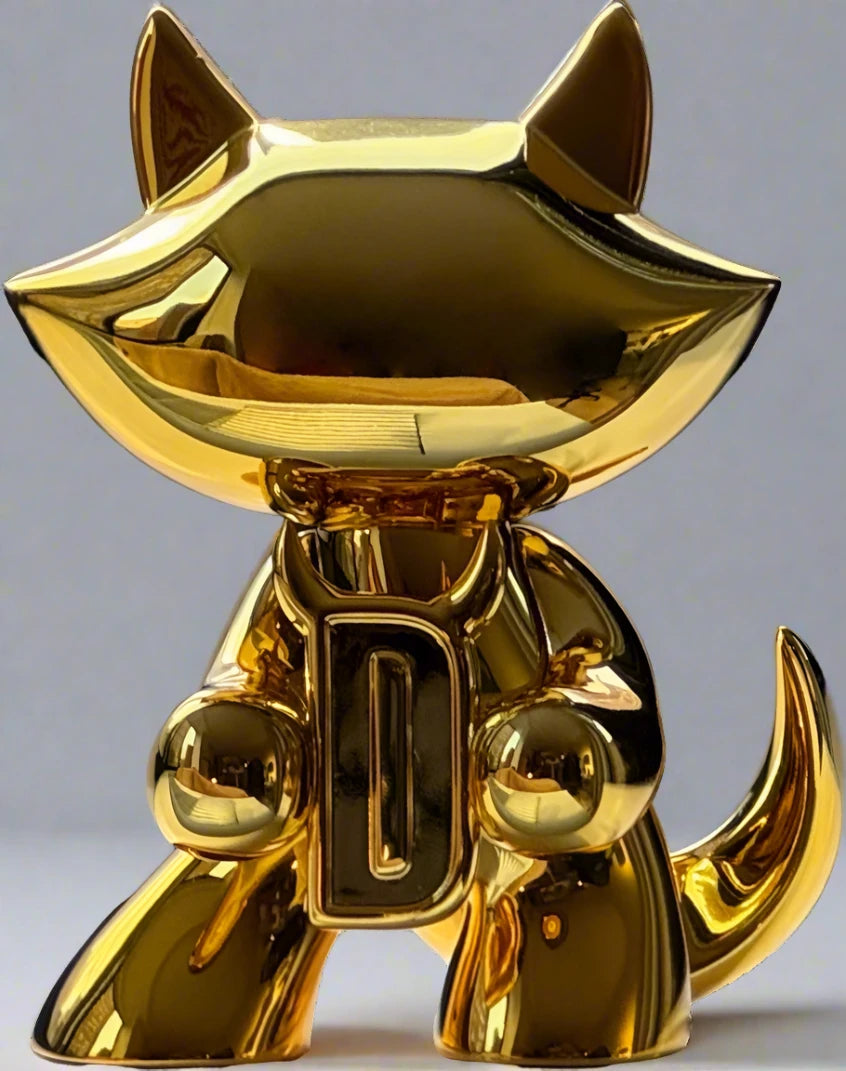 Mominu Gold Variant Art Toy by Junko Mizuno