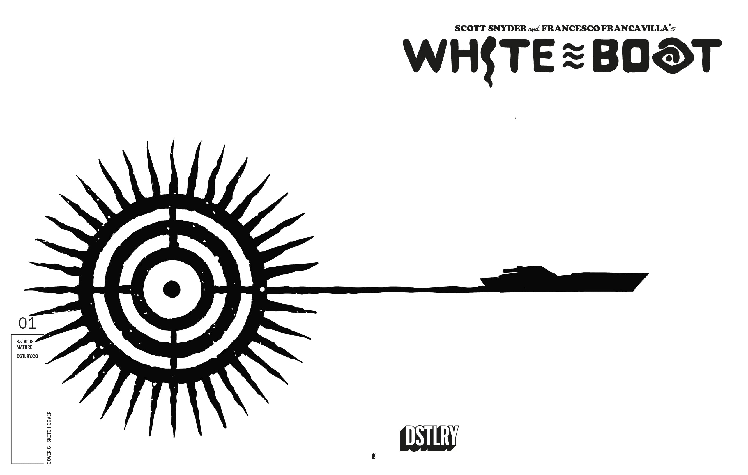 White Boat #1 (Cover G - Sketch)