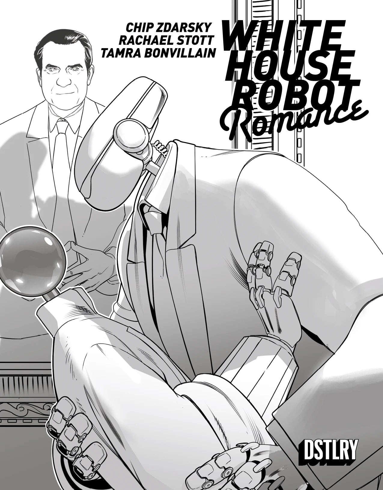 White House Robot Romance #1 (Cover G - Stott Black & White)