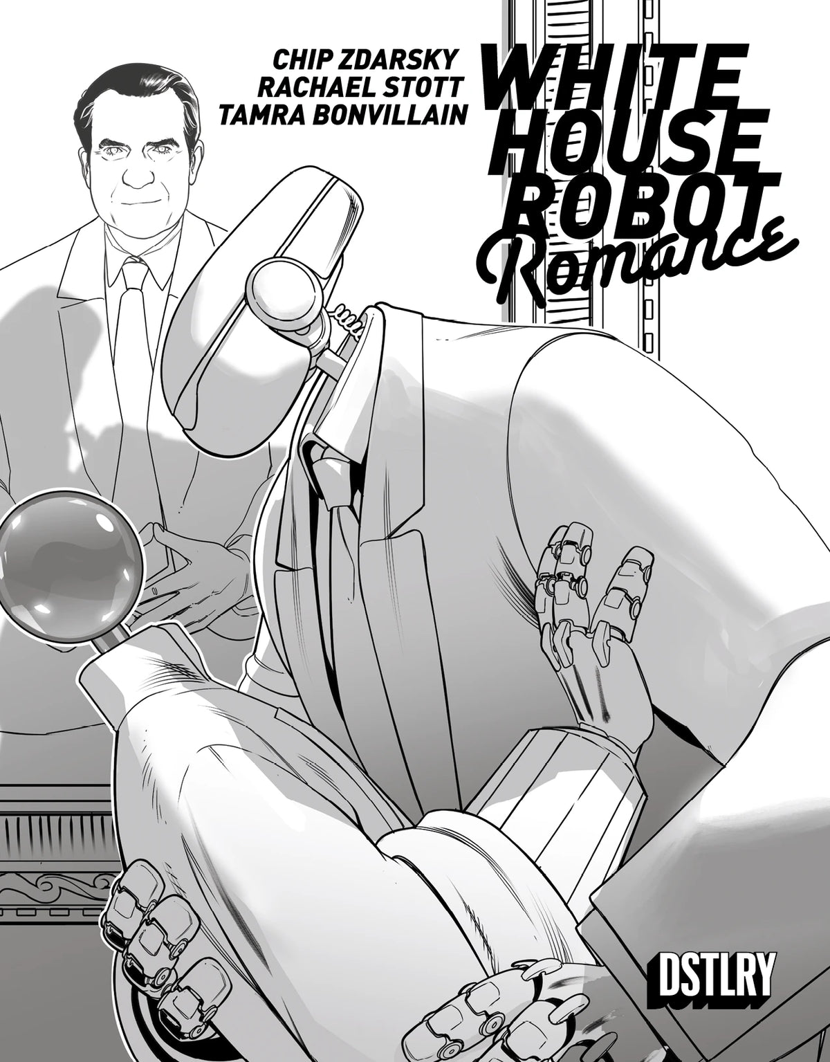 White House Robot Romance #1 (Cover G - Stott Black & White)