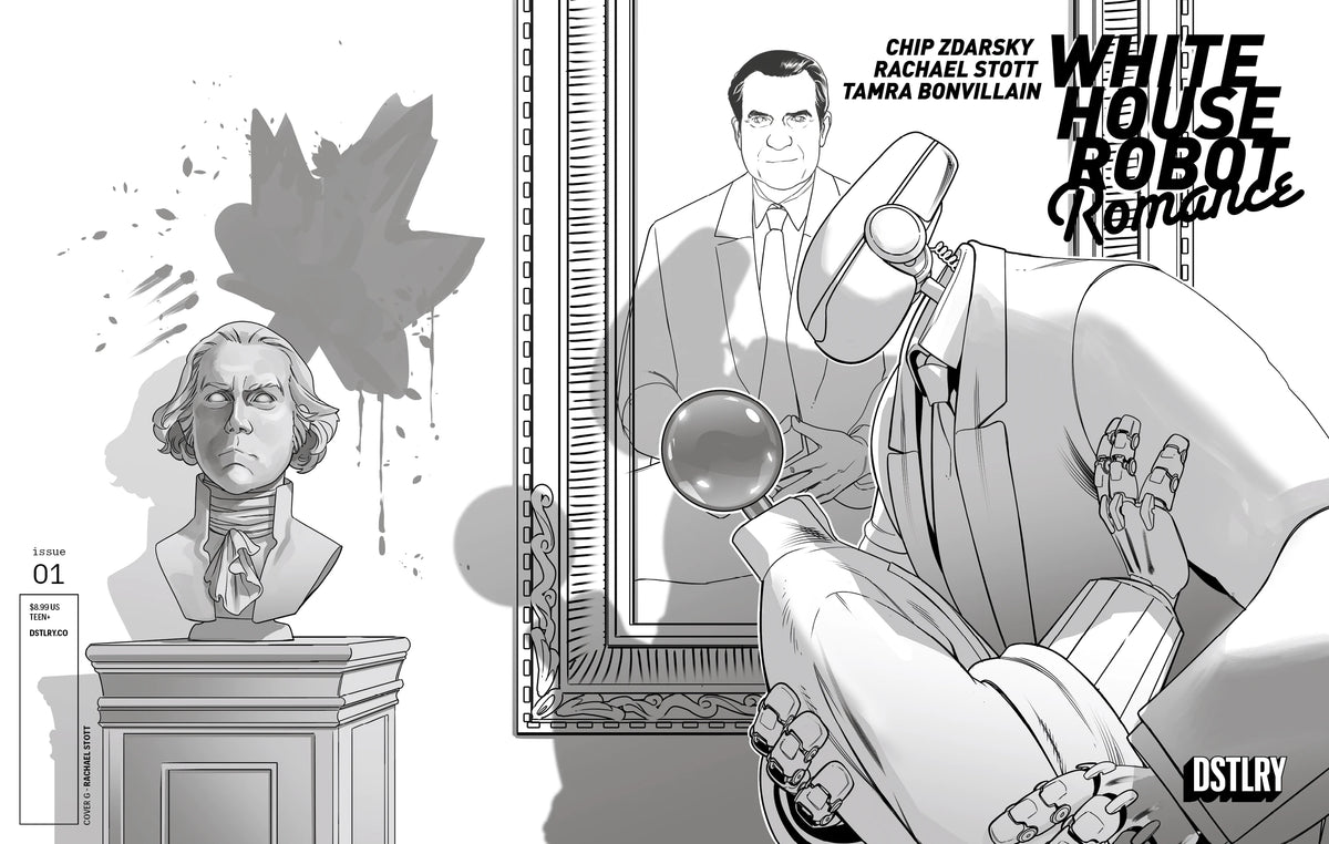 White House Robot Romance #1 (Cover G - Stott Black & White)